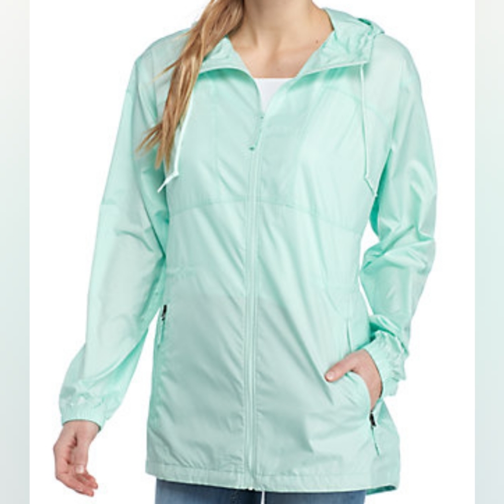 Columbia Flashback Water Resistant Hooded Windbreaker Plus Size